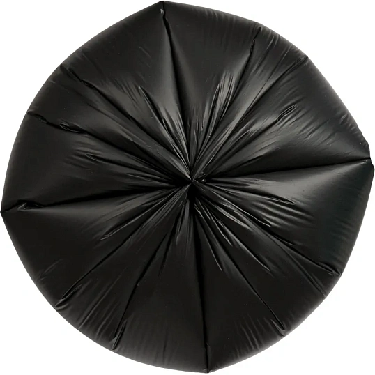 Мешки для мусора ПВД 65л 25мкм 20шт/рул черные 50x80см EcoСlean