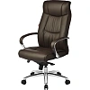 Кресло BN_Fc_Руководителя Echair-534 TL кожа коричневая, хром