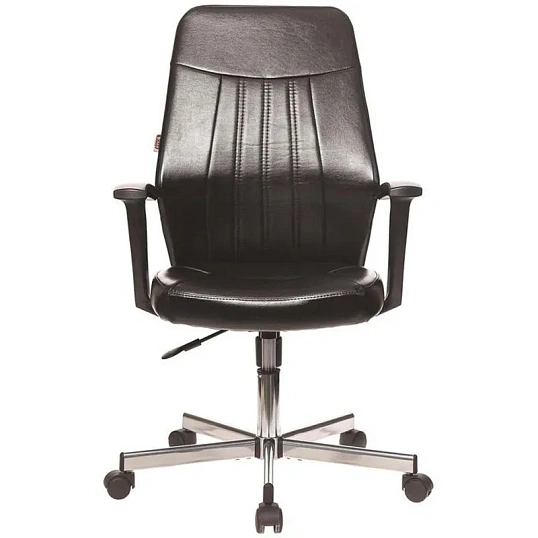 Кресло VB_EChair-224 DSL PPU к/з черный, хром