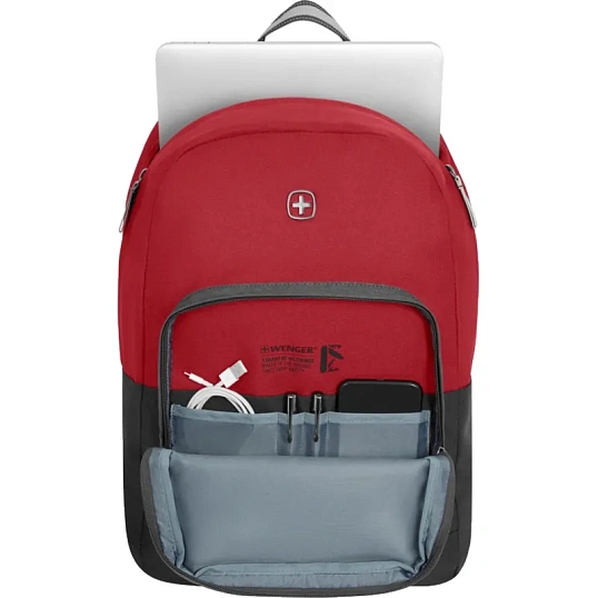 Рюкзак WENGER NEXT Crango 16,красн/черн,ПЭТ/Полиэстер,33х22х46,27л,611980