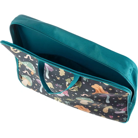 Папка для труда  Комус Класс Грибы А3 на молн,ткань,475х345х75,ПМД3-20-4