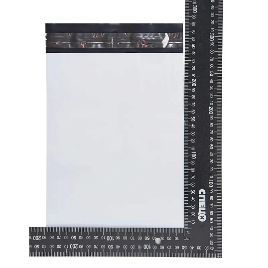 Курьер-пакет без печати, без кармана,190x240+40, 50 мкм (100 шт/уп)