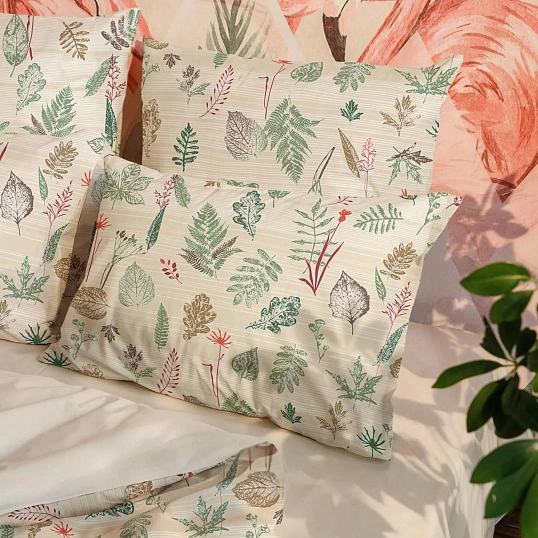 Постельное белье 1,5сп Перкаль (нав.70х70-2шт) Herbarium,929376