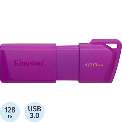 Флеш-память Kingston Exodia M LATAM DTXM/128Gb/USB 3.2/NEON(PURPLE)