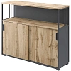 Шкаф-купе Комус Мебель К-Loft 241Н042 1370х420х1116 дуб натур/графит