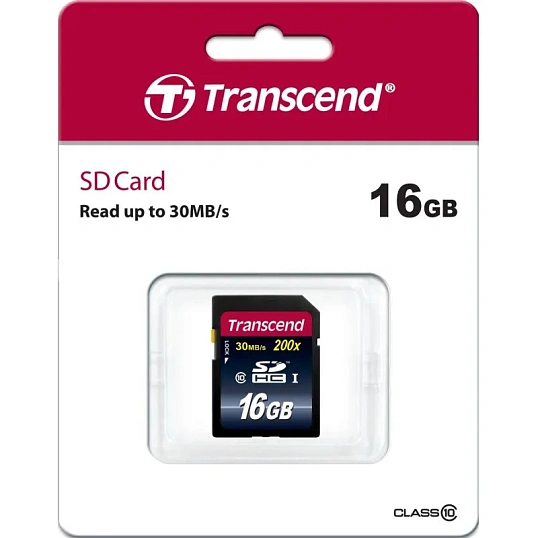 Карта памяти Transcend Premium SDHC 16Gb UHS-I Cl10, TS16GSDHC10