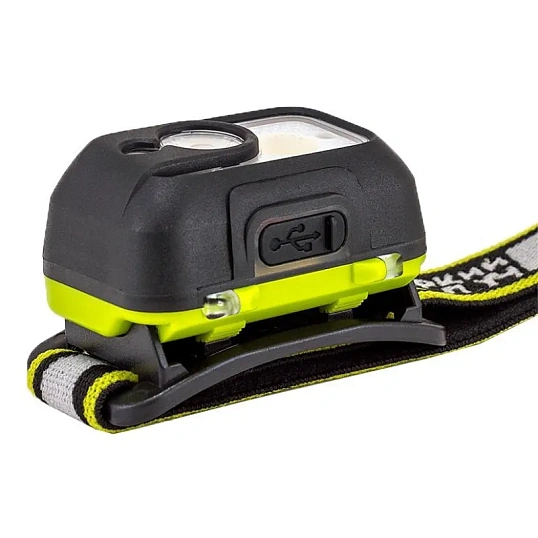 Фонарь налобный ЯРКИЙ ЛУЧ LH-450A MA-HALO 5W LED +3W COB max, 3 реж
