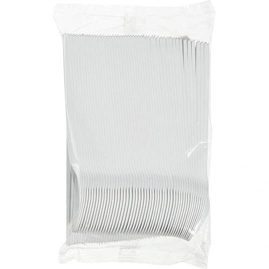 Ложка одноразовая чайная 125мм, белая, ПС 6000 шт/кор