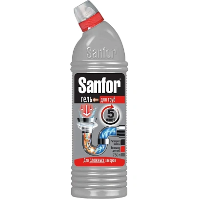 Средство для прочистки труб SANFOR 750 гр
