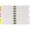 Бизнес-тетрадь 140л,кл,А6,SPIRAL BOOK Салатовый,евросп,обл.пл,раздел.84114