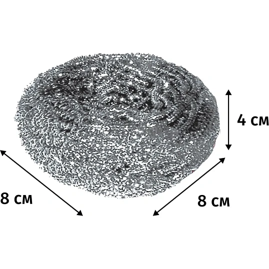 Губка-мочалка для мытья посуды YORK Макси спиральная стальная