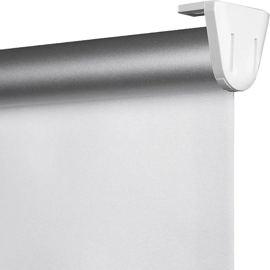 Рулонная штора Комус Мебель blackout silver 537837 V1, 50х160, белый