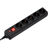 Сетевой фильтр Buro 500SH-1.8-UPS-B 1.8м (5 розеток) черный(коробка)