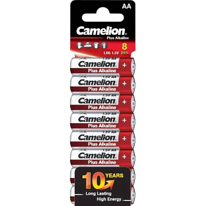 Батарейка Camelion Plus Alkaline 8шт/бл (LR6-SP8, 1.5В) (14862)