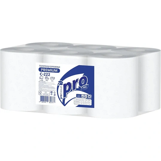 Полотенца бумажные д/дисп. Protissue 2сл.150м 6 рул С 222