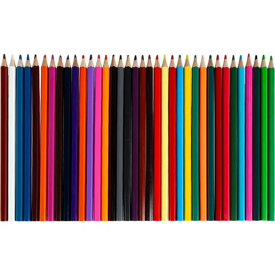 Карандаши цветные 36 цв 6-гран №1School ColorPics в наборе