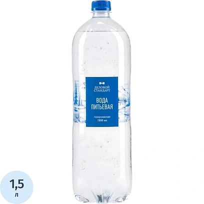 Вода питьевая Деловой Стандарт газ пэт 1,5л