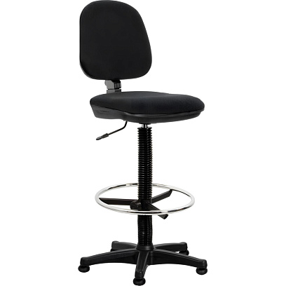 Кресло кассира UN_Metro gtsN3 Ring Base высокая база / ткань черная c11.x