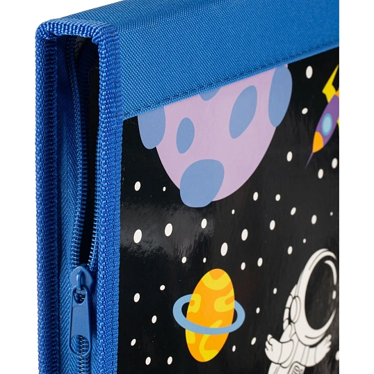 Папка для тетрадей Space time, А4,рез., ткань/ламин 340х235х30,ПТ-Р4