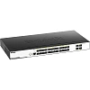 Коммутатор D-Link DGS-3000-28XS/B1A 24х1000Base-X SFP, 4х10GBase-X SFP