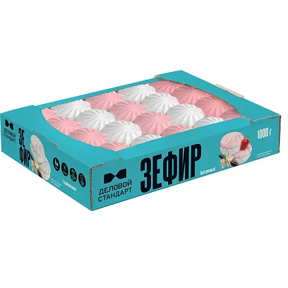 Зефир Деловой Стандарт бело-розовы, 1кг