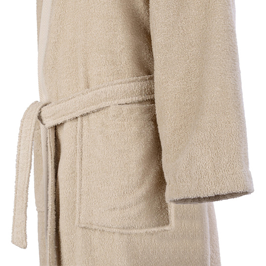 Халат Махровый Мужской  DELRAY Кимоно бежевый, L-XL,300 гр/м2