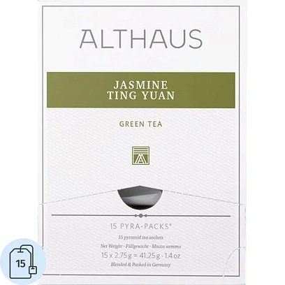 Чай Althaus Pyra Pack Jasmine Ting Yuan, 15пак/уп (TALTHL-P00007)
