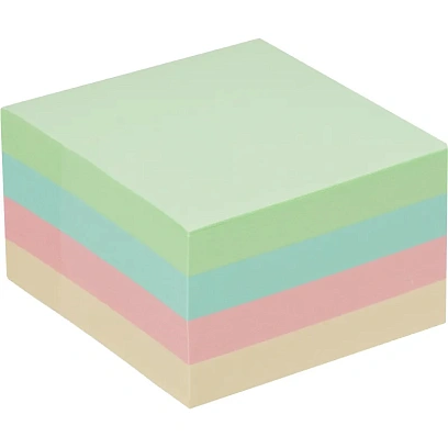 Стикеры Attache куб 51х51, пастель 4 цвета 400 л
