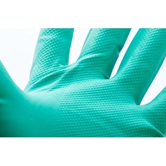 Перчатки защитные нитрил Lakeland Nitrosol EN15F цв.зеленый р.8