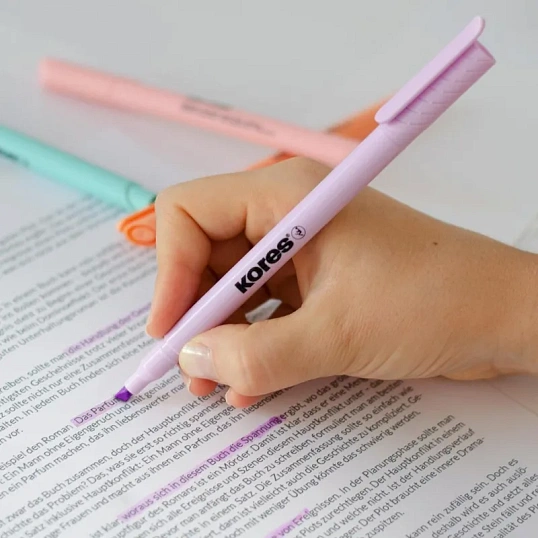 Набор текстовыделителей KORESHIGHLINER PASTEL6ц 1-4ммскош нак36246