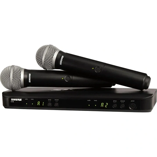 Радиосистема Shure BLX288E/PG58-M17,2-х канальн, с двумя ручн передатчиками