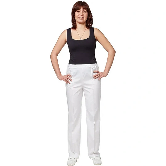 Брюки универсальные у14-БР белые (р.56-58) р.158-164