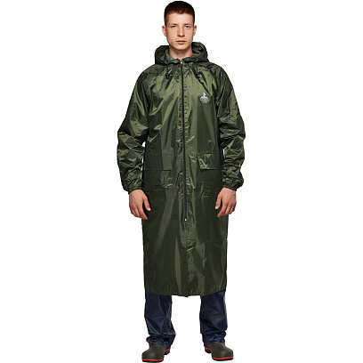 Плащ влагозащитный Тайфун зеленый 60-62/182-188