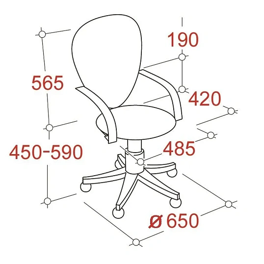 Кресло VB_EChair-225 PTW к/з черный, сетка черная