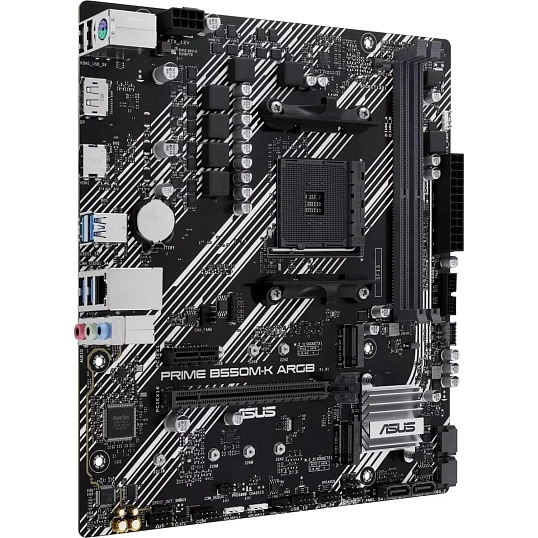 Материнская плата ASUS PRIME B550M-K ARGB AM4 2xDDR4,  mATX