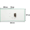 Папка-регистратор Attache Economy без мет.уголка_бюдж 75мм ч/б,зел,бум/бум