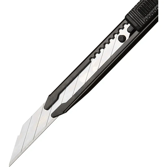 Нож универсальный TOPFORT 9мм металл.корпус, лезвие 30град