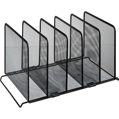 Лоток вертикальный сортер Attache 5 секций 370x205x195мм, черн