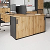 Шкаф-купе Комус Мебель К-Loft 241H041 1370х420х752 дуб натур/графит