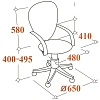 Кресло VB_EChair-224 DSL PPU к/з черный, хром