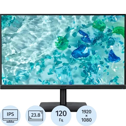 Монитор Acer Vero (UM.QV7CD.G02)23,8/FHD/IPS/120Hz/250cd/4ms/HDMI/DP