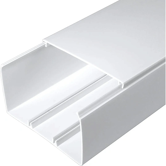 Кабель-канал белый 2-й замок 100х60х2000мм Промрукав PR03.0060