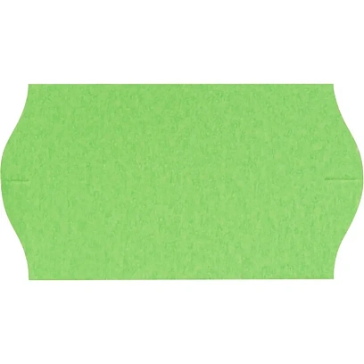 Этикет-лента Эконом 22х12 зел волна 1000шт/рул 10рул/уп