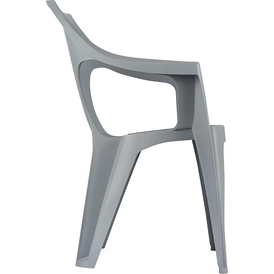 Кресло PR_Decorona DeForma 550x535x785 мм дымчатый кварц