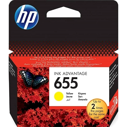 Картридж струйный HP 655 CZ112AE жел. для DJ Ink Advantage 3525/4625/5525