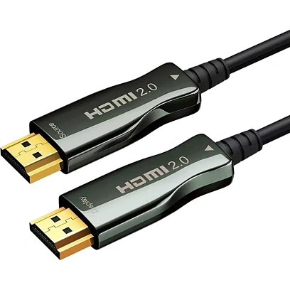 Кабель HDMI - HDMI, M/M, 20 м, 4K/60HZ, v2.0, ARC, опт, Wize, AOC-HM-HM-20M