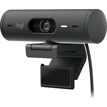 Веб-камера Logitech HD Brio 500 черн.4Mpix 1920x1080 USB-C,микр(960-001424)