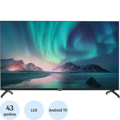 Телевизор Hyundai H-LED43BU7006 Smart Android TV Metal черный