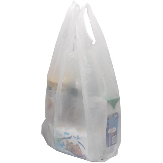 Пакет-майка ПНД 45+30х75 см 12 мкм Артпласт Белая 50 шт/уп