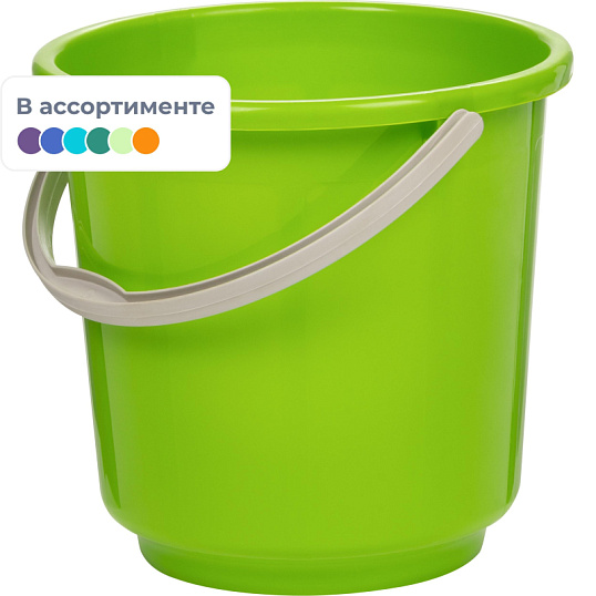 Ведро 5л пищевое пластиковое цвет в ассортименте